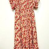 Polagram Maxi Dress Floral Print Beach Dress Vacation Dress Size XXL Photo 0