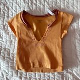 Urban Outfitters Orange Go For Gold Seamless Top Size XS/S Photo 0