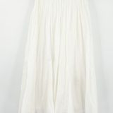 ZARA Womens Summer Vacation Resortwear Pleated Flowy Midi Skirt Size S White Photo 0