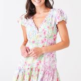 Love Shack Fancy Russ Dress In Tropical Photo 0