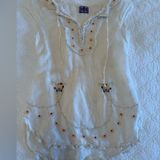 Free People white and floral  top in size extra small Photo 0