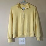 Magaschoni quarter zip pullover yellow top modal blend small Photo 0