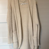 Altar'd State  Cardigan Sweater Fuzzy White Photo 0