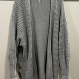 Free People  Nightingale Grey Cardigan Size Large Photo 0
