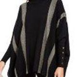 Alfani Striped Poncho Sweater Photo 0