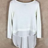 White House | Black Market Long Sleeve Layered Look Hi-Low Tunic XS Photo 0