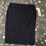 Elle Blue Plaid Skirt Photo 0
