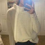 Catherine Malandrino Cream turtleneck sweater Photo 0