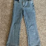 Good American  Denim Boot Cut Jeans Casual Light Wash Streetwear 00 24 Photo 0