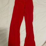Aerie Red  Crossover Flair Leggings Photo 0