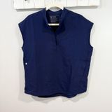 FIGS  Rafaela Oversized Scrub Top Navy Size S NWT Photo 0