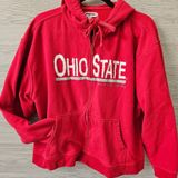 Jansport OSU  Vtg Zip Jacket Sz XL Red Vintage Ohio State Buckeyes Boxy Hoodie Photo 0