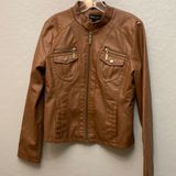 New Look  Vegan Leather Jacket Size Medium Photo 0
