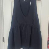 Converse One Star Tunic Racerback Tank Top Shirt black babydoll v-neck Size XL Photo 0