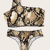 SheIn Snake Skin Swimsuit Photo 0