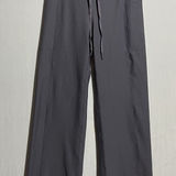32 Degrees Heat 32 Degrees Yoga Pants Women's Small Gray Drawstring Pockets Wide‎ Leg Semi-Flare Photo 0