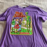 Romwe Don’t Talk To Strangers Purple Graphic Tee Photo 0