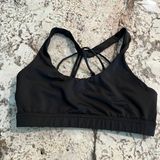 icyzone  Women's Sports Bra Small Strappy Wireless Workout Activewear Black Yoga Photo 0