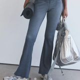 Free People Movement FP Movement Black "Mark My Words Slim Flare" Yoga Pants Photo 0