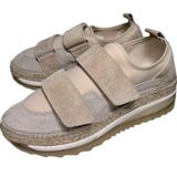 Free People  Women’s Size 38 7.5 Tan Chapmin Double Take Sneak Platform Sneakers Photo 0