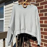 Aerie  Green Ribbed Crewneck Women's Medium Photo 0