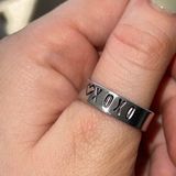 XOXO Hand Stamped  Ring Photo 0
