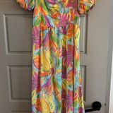Skies Are Blue Floral Boutique Tropical Maxi Dress Photo 0