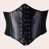 Corset Belt Alt Emo Goth Black Photo 0