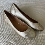 Jack Rogers NEW Delfino Platinum Colorway Leather Ballet Flats Size 8 NWOT Photo 0