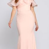 Windsor Pink ruffle formal dress NWT Photo 0