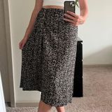 Urban Romantics Printed Wrap Skirt Photo 0