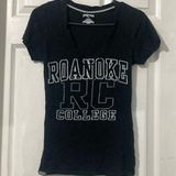 Jansport Roanoke College Short Sleeve  Women’s Size Small Black Color T-Shirt Photo 0