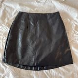 Abercrombie & Fitch Abercrombie Leather Mini Skirt Photo 0