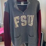 Victoria's Secret FSU Quarter Zip Pullover Photo 0
