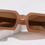 Square Frame Sunglasses Brown Photo 0