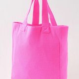 Aerie Terry Square Tote Bag Pink Photo 0