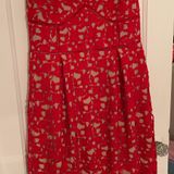 City Chic Red Lace Cutout Dress Photo 0