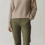 Uniqlo Women’s Minimalist Knit Cotton Sweater Beige Winter Fall Fashion XS Photo 0