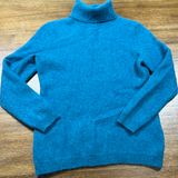 Charter Club Luxury Cashmere Sweater Turtleneck Blue Size M Photo 0