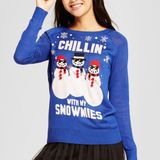 Well Worn Womens  Brand Chillin with My Snowmies Ugly Christmas Sweater - Sz S Photo 0