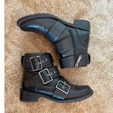 Blondo  Strap and Buckle Leather Moto Ankle Boots Casual Punk Grunge Streetwear Photo 0