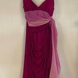 XOXO  Maxi Dress Sz L Beautiful magenta colors Photo 0