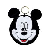 Disney Vintage  Mickey Mouse Bean Bag Coin Purse Keychain Black Photo 0