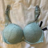 Victoria's Secret Sparkly Strap Push Up Bra Photo 0