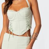 Edikted Audrina Side Lace Up Cupped Corset Photo 0