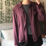 Rock & Republic Purple Button Up Shirt Photo 0