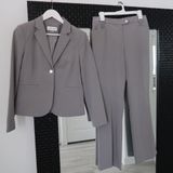 Calvin Klein Women’s Gray Pantsuit Set Photo 0