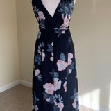 berryGo Blue And Pink Floral Maxi Dress Photo 0