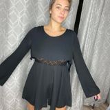 Finn and Clover  Long Sleeve Lace Black Romper Photo 0