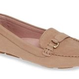 UGG Callen Loafers size 9 tan suede gold buckle Photo 0